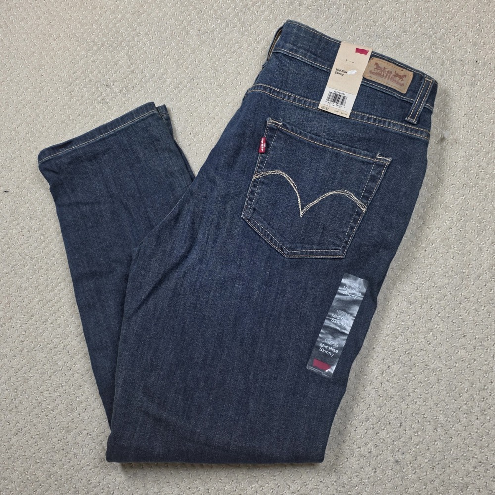 Levi's Women’s Dark Blue Straight-Leg Jeans